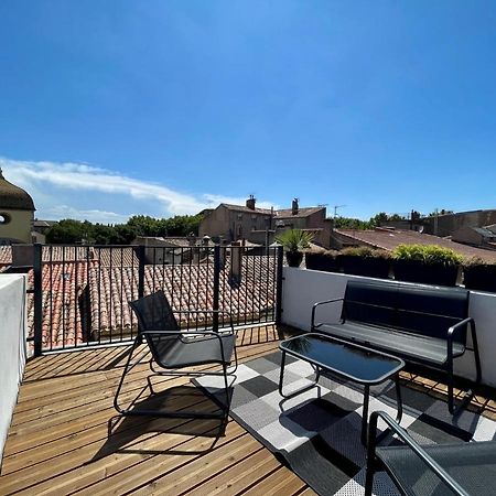 Rooftop N°38 - Rooms Et Studios - Vue Cite Medievale Carcassone Kültér fotó