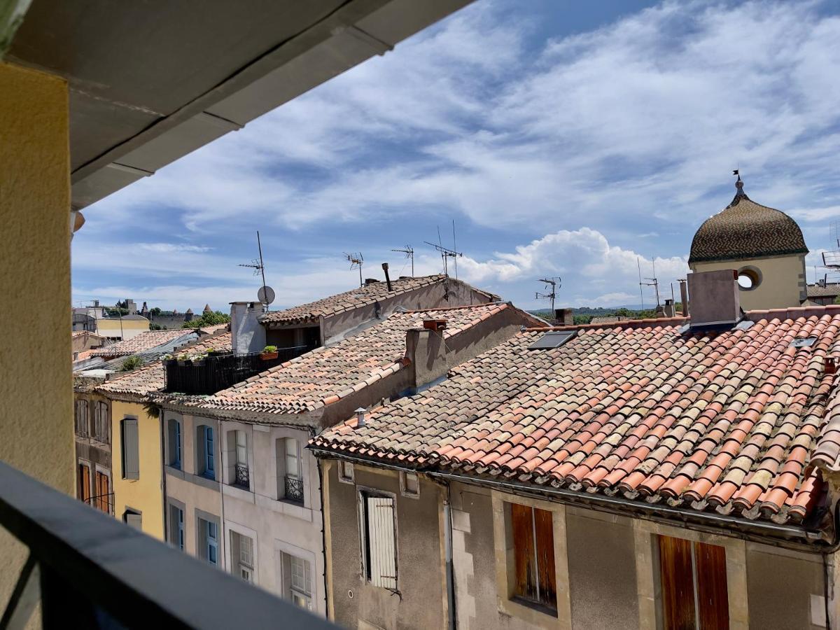 Rooftop N°38 - Rooms Et Studios - Vue Cite Medievale Carcassone Kültér fotó